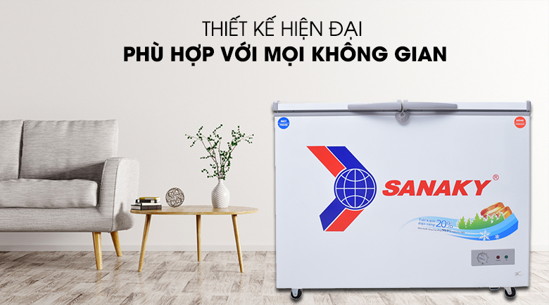 Tủ đông hiện đại, phù hợp với mọi không gian nhà - Tủ đông Sanaky VH-2899W1