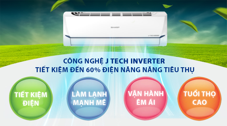 j-tech inverter-Máy lạnh Sharp AH-X12XEW