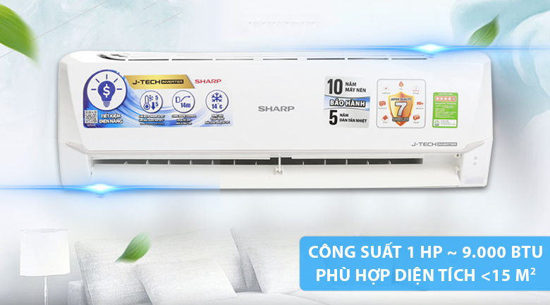 Máy lạnh Sharp Inverter 1 HP AH-X9VEW