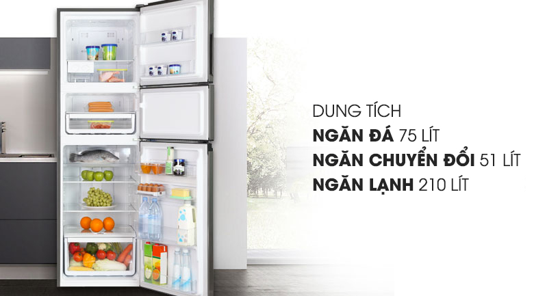 Dung tích 334 lít - Tủ lạnh Electrolux Inverter 334 lít EME3700H-H