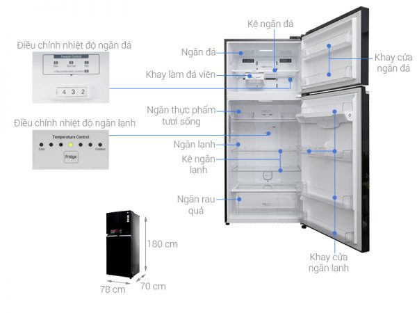 Tu Lanh Lg Inverter 506 Lit Gn L702gb