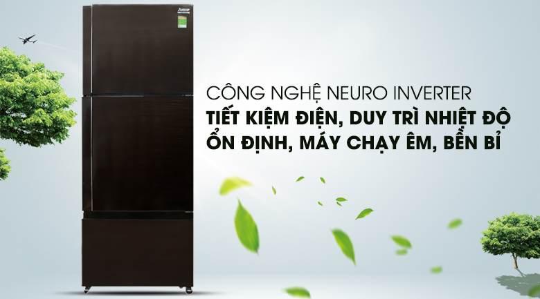 Công nghệ Neuro Inverter - Tủ lạnh Mitsubishi Electric Inverter 414 lít MR-V50EH-BRW