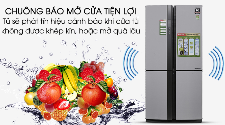 Chuông báo mở cửa - Tủ lạnh Sharp SJ-FX680V-ST