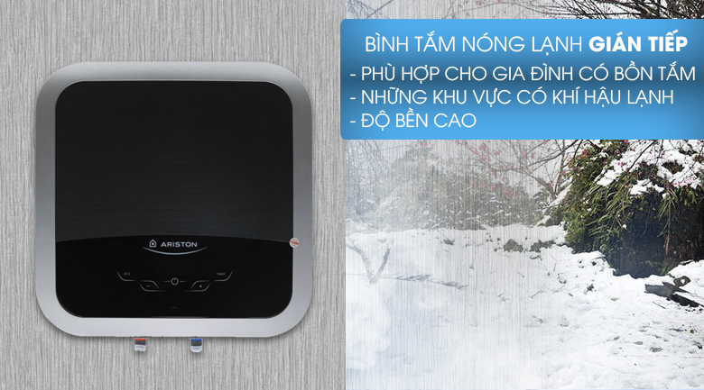 Bình tắm nóng lạnh gián tiếp - Bình nóng lạnh Ariston 15 lít AN2 15 TOP 2.5 FE