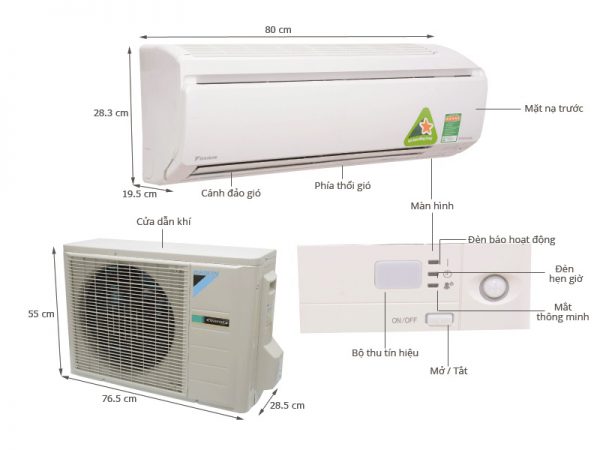 Dieu Hoa Daikin 2 Chieu Inverter Ftxv71qvmv 24000btu