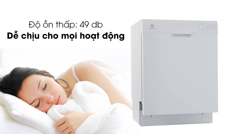 Vận hành cực êm, mang đến sự dễ chịu nhất cho người dùng - Máy rửa bát Electrolux ESF5206LOW 1950W