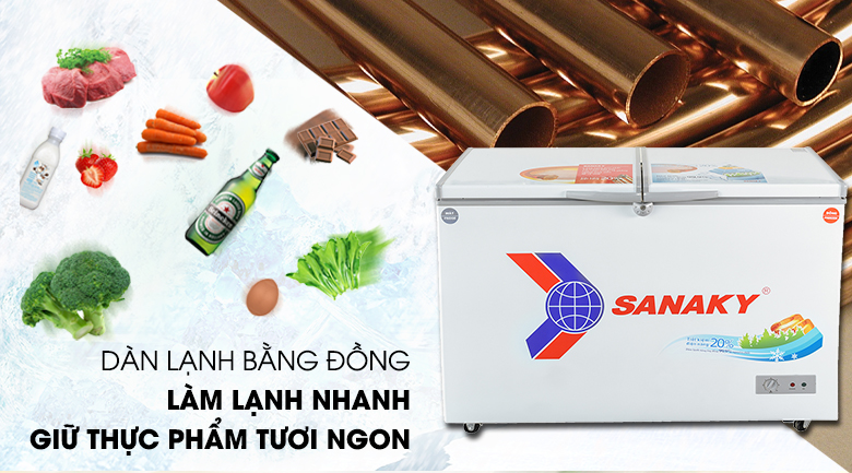 Tủ đông Sanaky 360 lít VH 3699W1