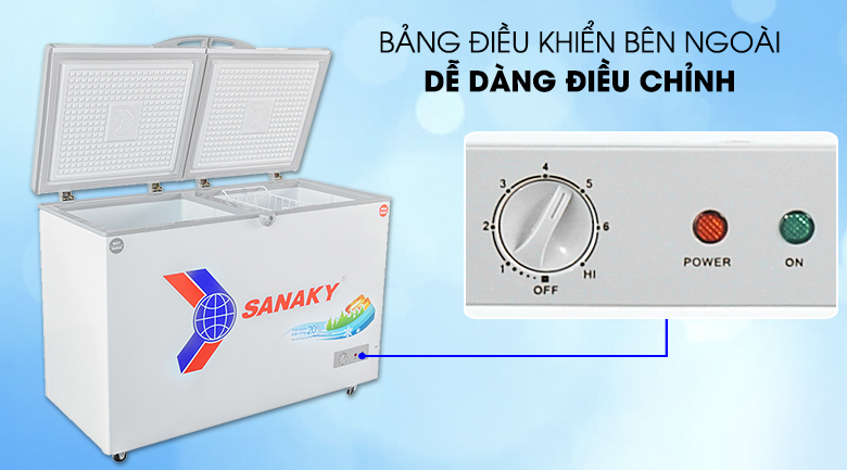 Tủ đông Sanaky 360 lít VH 3699W1