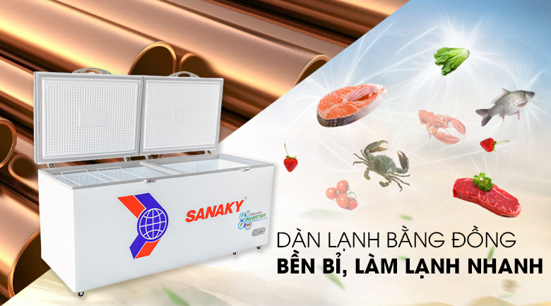 Tủ đông Sanaky Inverter 800 lít VH-8699HY3