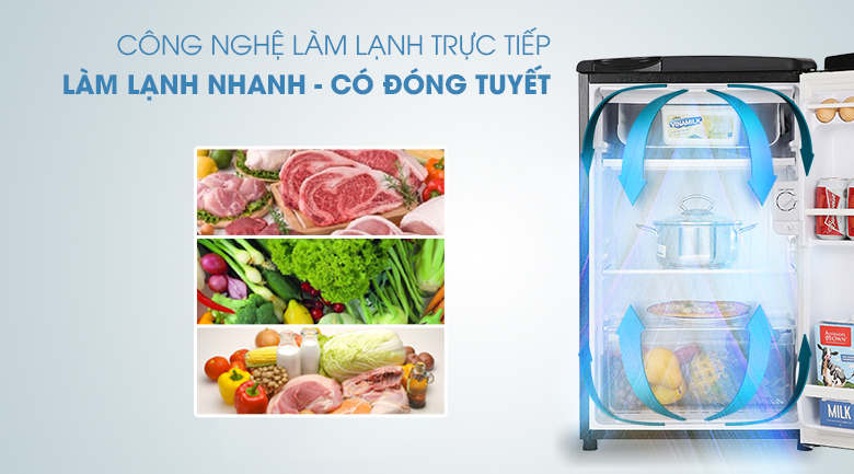 Tủ lạnh Aqua 90 lít AQR-D99FA(BS)