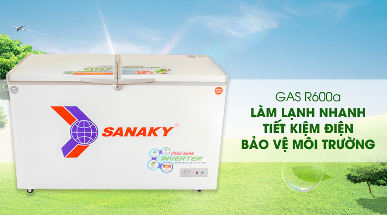 Tủ đông Sanaky Inverter 320 lít VH-4099W3