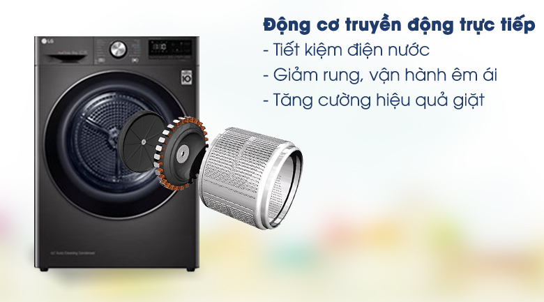 Máy sấy LG 9 Kg DVHP09B