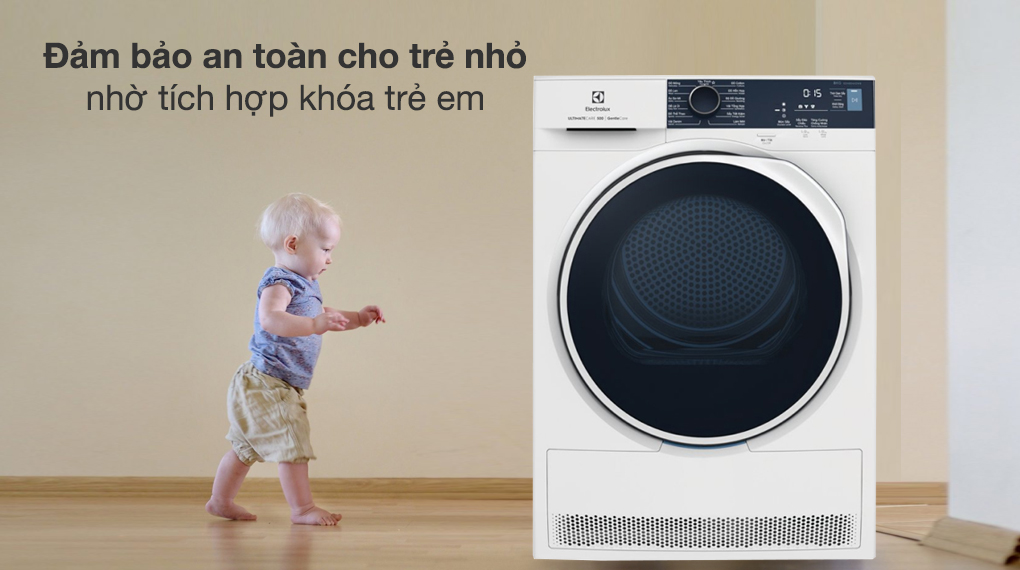 Máy sấy bơm nhiệt Electrolux 8 kg EDH804H5WB