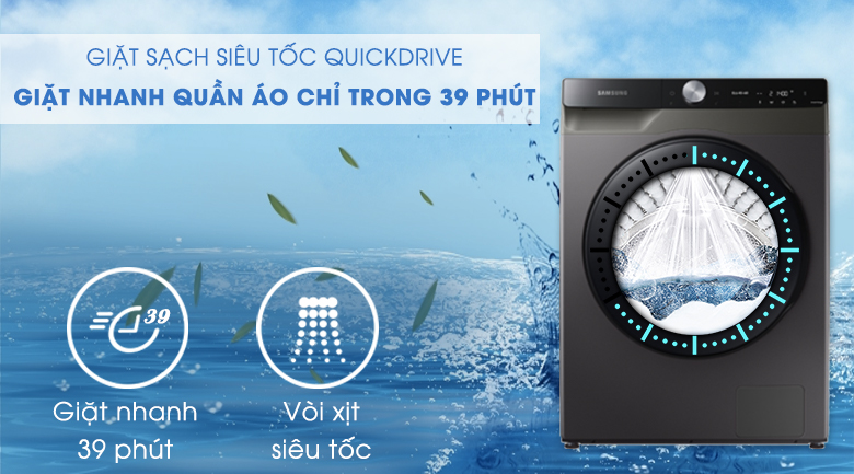 Máy giặt sấy Samsung AI Inverter 14kg WD14TP44DSB/SV