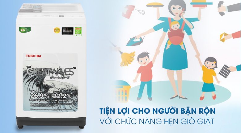 Máy giặt Toshiba 9 kg AW-K1000FV(WW)