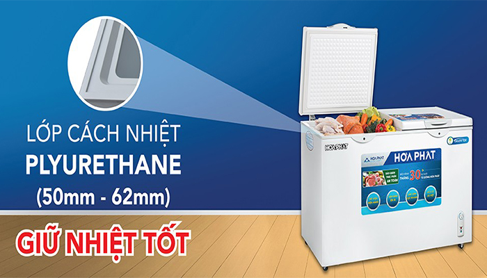 Tủ đông Hòa Phát 1 ngăn 1 cánh HCF 336S1N1