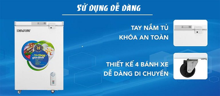 Tủ đông Hòa Phát 1 ngăn 1 cánh HCF 106S1N