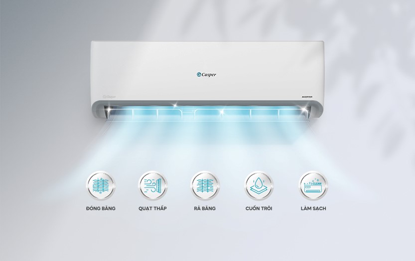 Điều hòa Casper Inverter 12000 BTU 2 chiều GH-12IS33 gas R-32