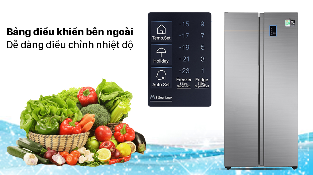 Tủ lạnh Aqua Inverter 480 lít AQR-S480XA