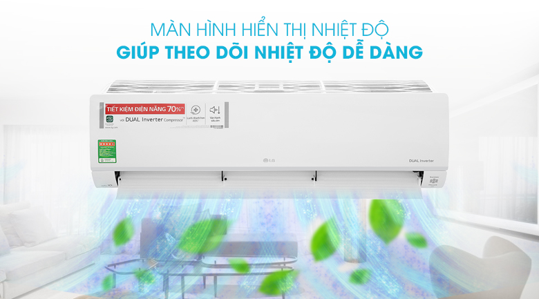 Điều hòa LG Inverter 18000 BTU 1 chiều V18API1 gas R-32