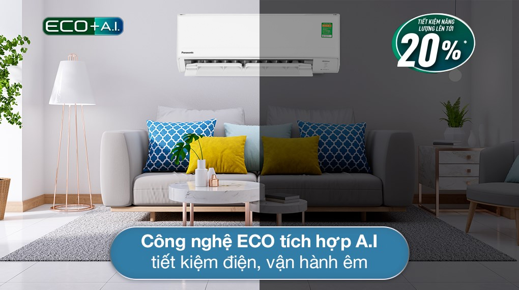 Điều hòa Panasonic Inverter 12000 BTU 1 chiều CU/CS-PU12ZKH-8M gas R-32