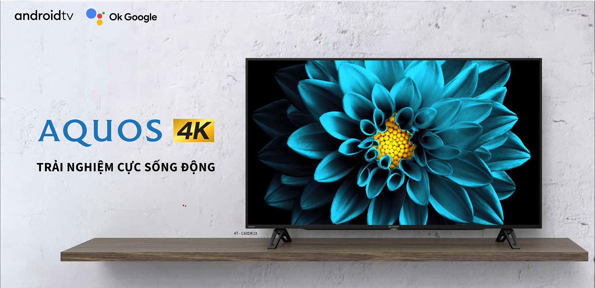 Android Tivi Sharp 4K 50 inch 4T-C50DK1X