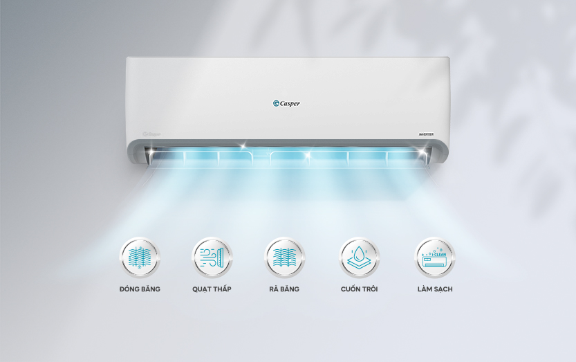 Điều hòa Casper Inverter 18000 BTU 2 chiều GH-18IS33 gas R-32