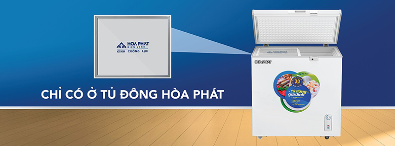 Tủ đông Hòa Phát 162 lít HCF 336S1Đ1