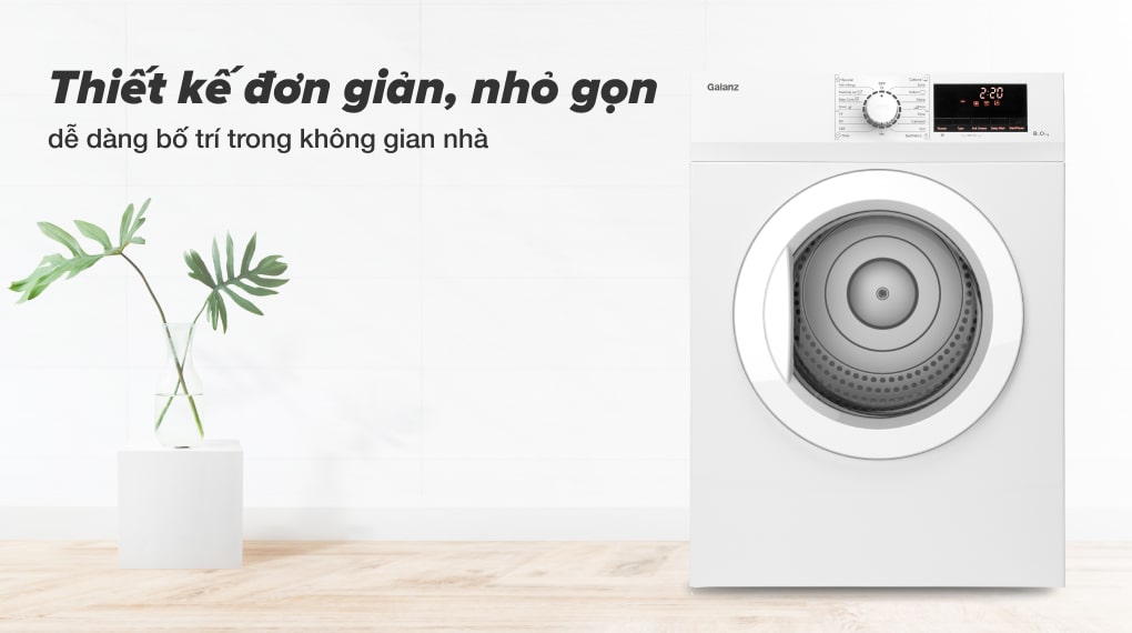 Máy sấy quần áo Galanz DV-80T5C (S/W) - 8Kg