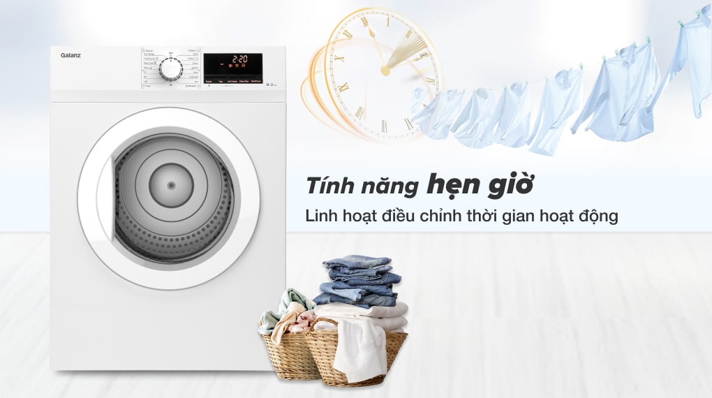 Máy sấy quần áo Galanz DV-80T5C (S/W) - 8Kg