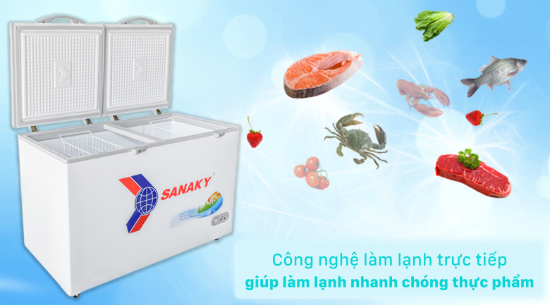 Tủ đông Sanaky inverter 1 ngăn 410 lít VH-5699HY3N