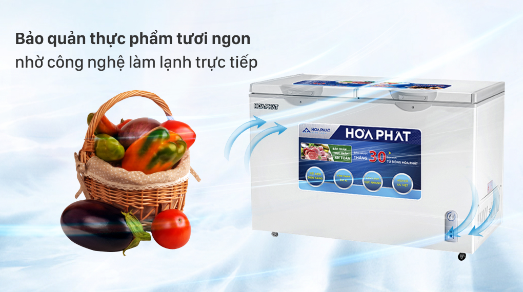 Tủ đông Funiki - Hòa Phát 1 ngăn 352 lít HCF-666S1Đ2