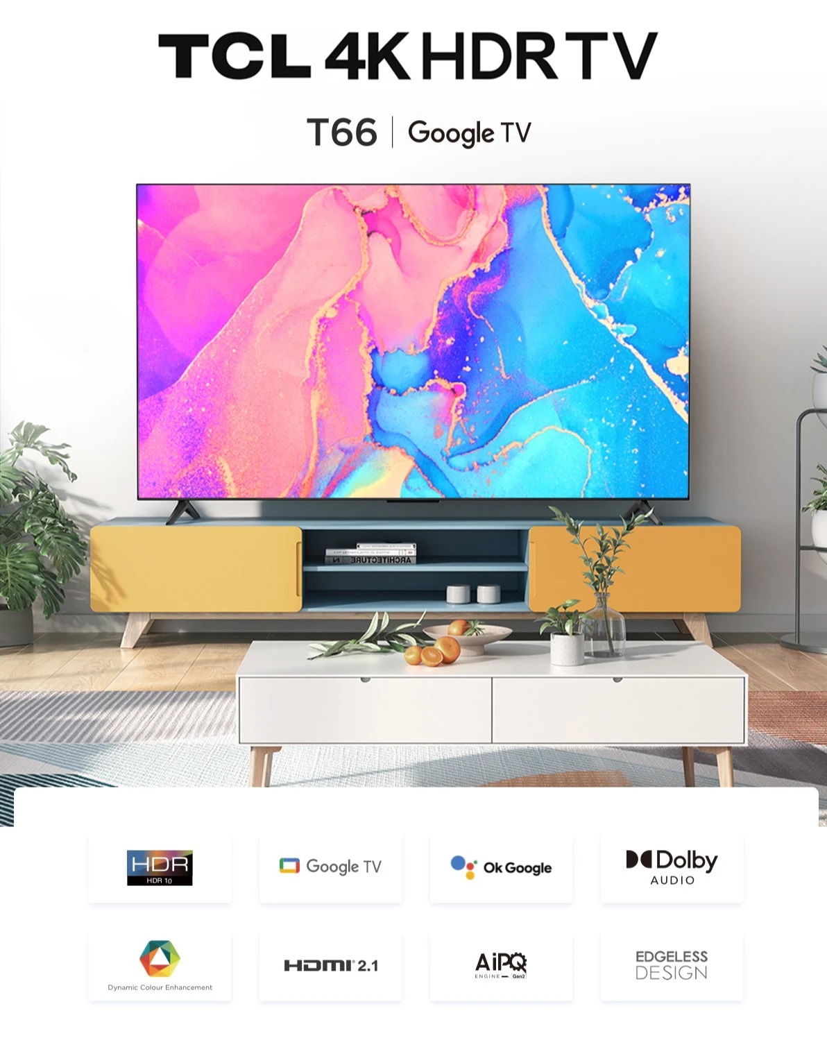 Google Tivi TCL 4K 75 inch 75T66