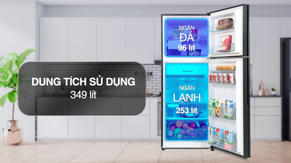 Tủ lạnh Hitachi Inverter 349 lít R-FVY480PGV0 GBK