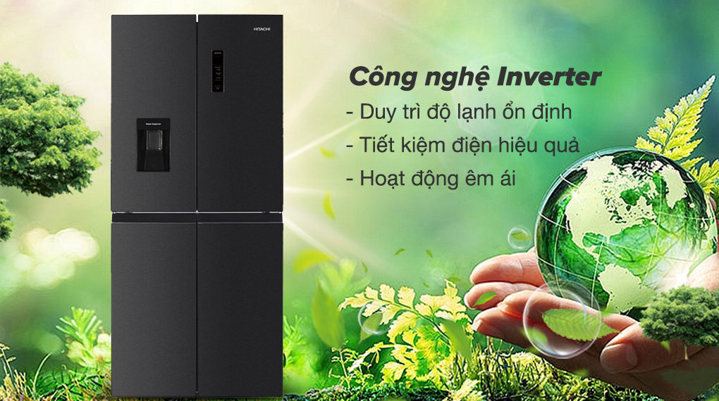 Tủ lạnh Hitachi Inverter 464 lít Multi Door HR4N7520DSWDXVN