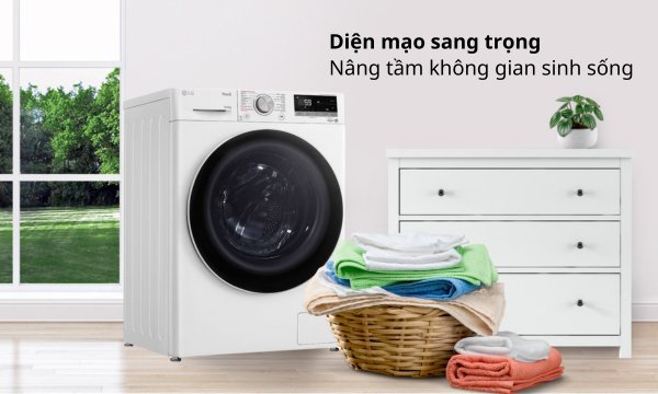 Máy giặt sấy LG 10/6 kg Inverter FV1410D4W1