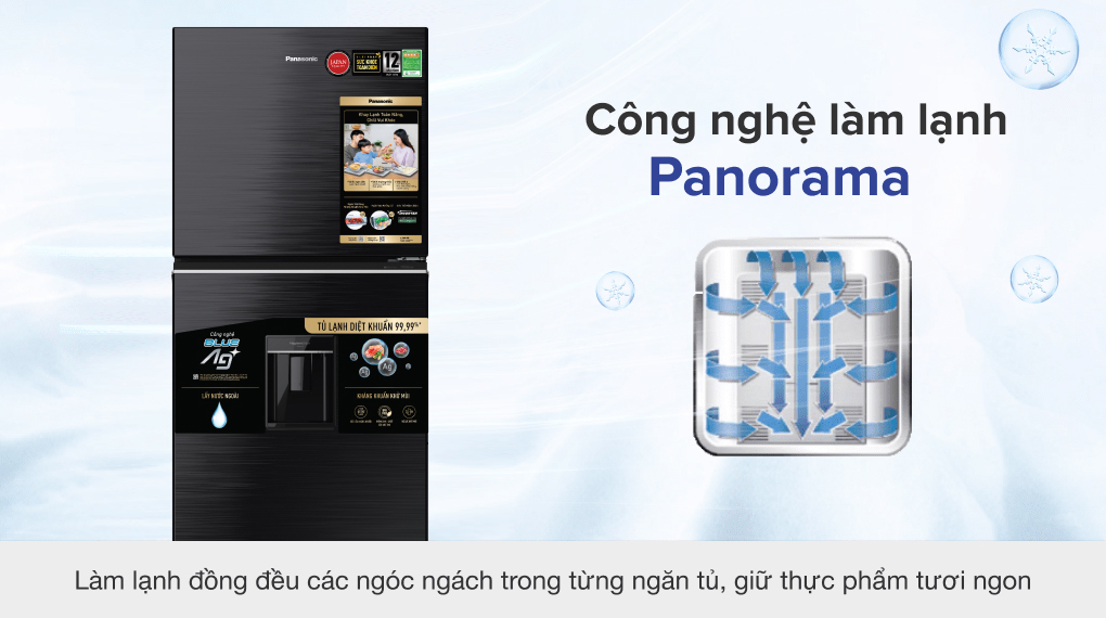 Tủ lạnh Panasonic Inverter 366 lít NR-TL381GVKV