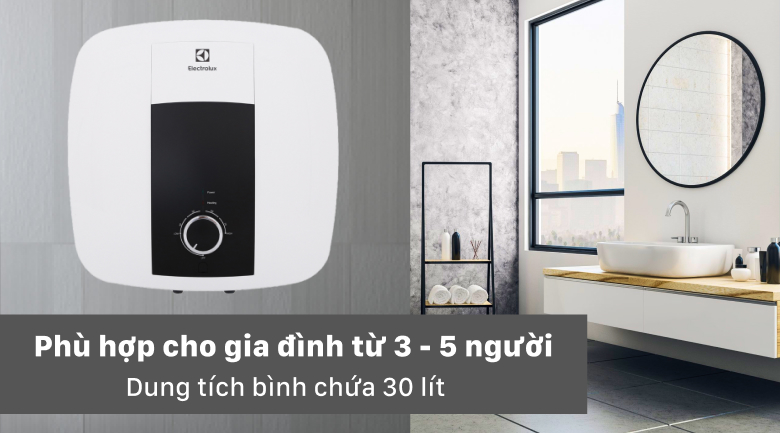 Máy nước nóng gián tiếp Electrolux 30 lít 2500W EWS302DX-DWM