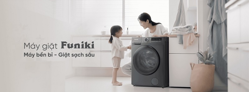 Máy giặt lồng ngang Funiki Inverter 9.5kg HWM F895ADG