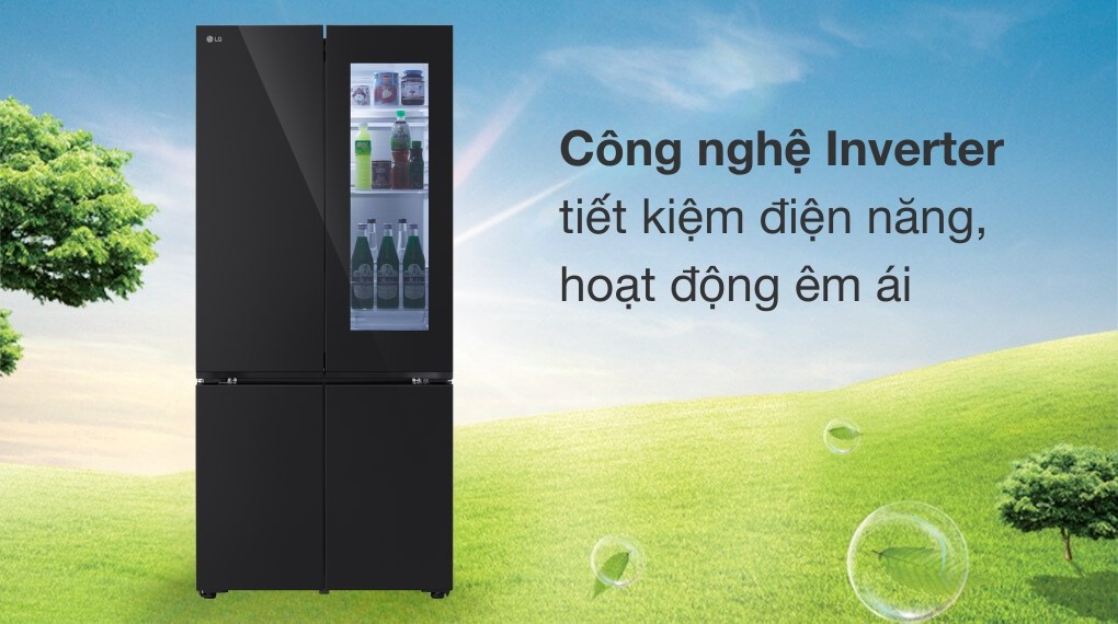 Tủ lạnh LG Inverter 617 lít Multi Door InstaView LFB61BLGAI