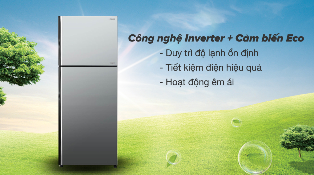 Tủ lạnh Hitachi Inverter 406 lít R-FVX510PGV9 MIR