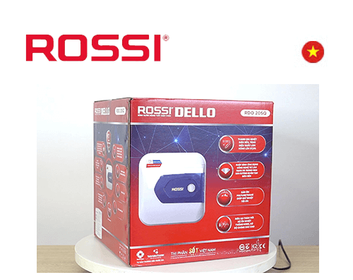 Bình Nóng Lạnh Rossi Dello RDO-30SQ 30L Vuông