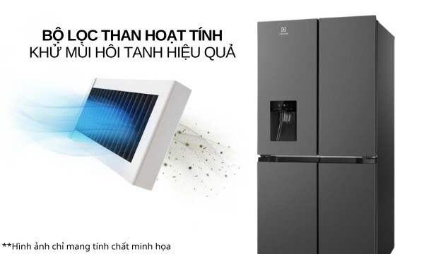 Tủ Lạnh 4 cửa Electrolux Inverter 492 Lít EQE4960A-B