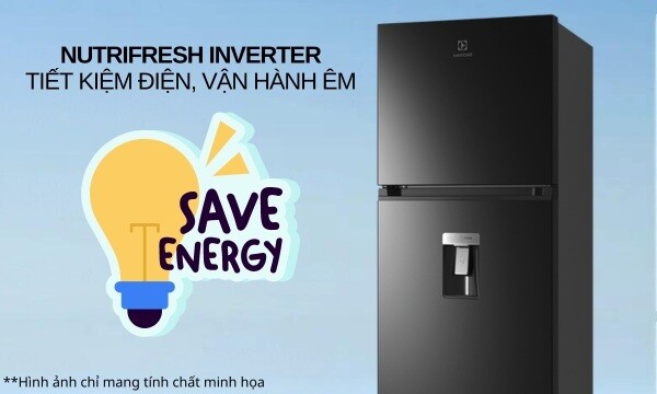 Tủ Lạnh Electrolux Inverter 341 Lít ETB3760M-H