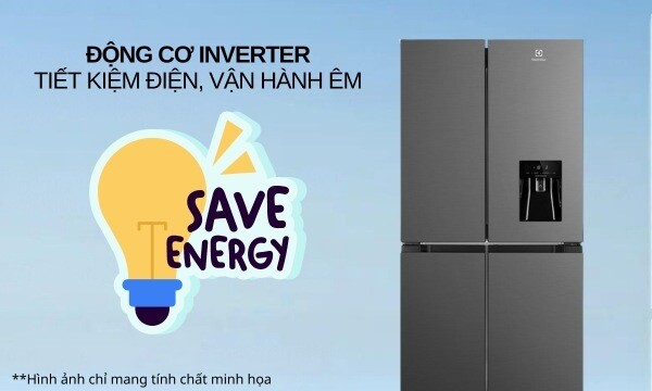 Tủ Lạnh 4 cửa Electrolux Inverter 492 Lít EQE4960A-B