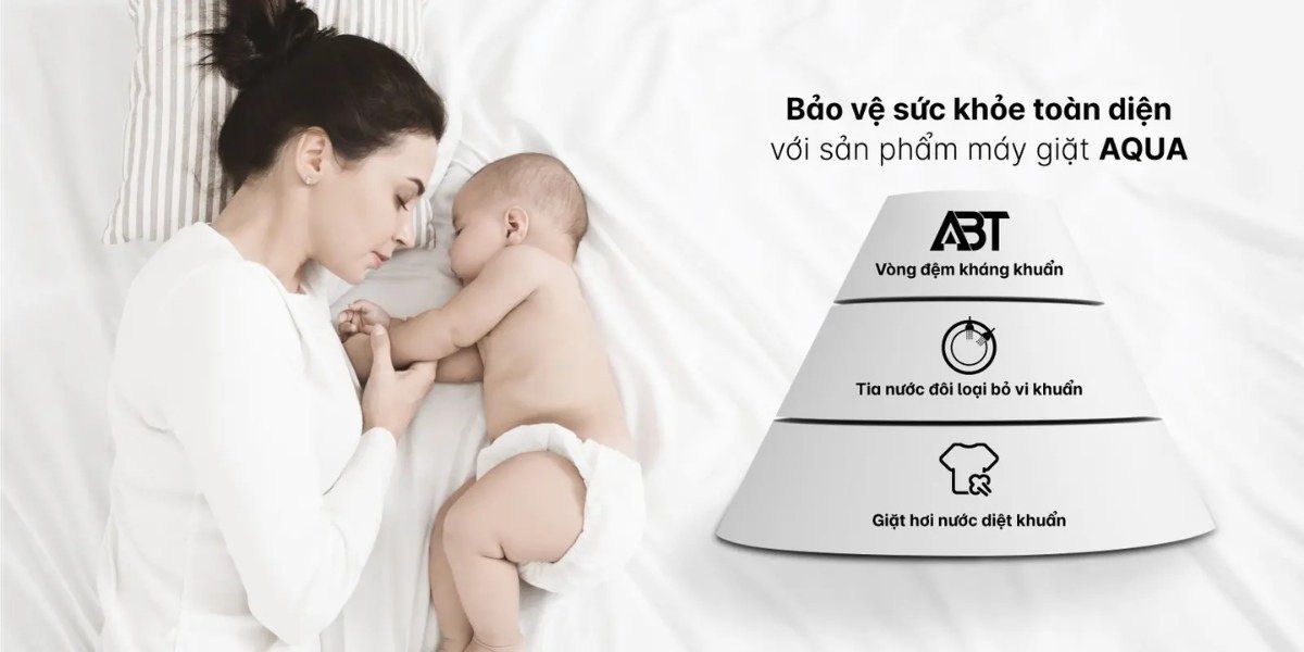 Máy giặt lồng ngang Aqua Inverter DD 12Kg AW12-B4959U1K(W)