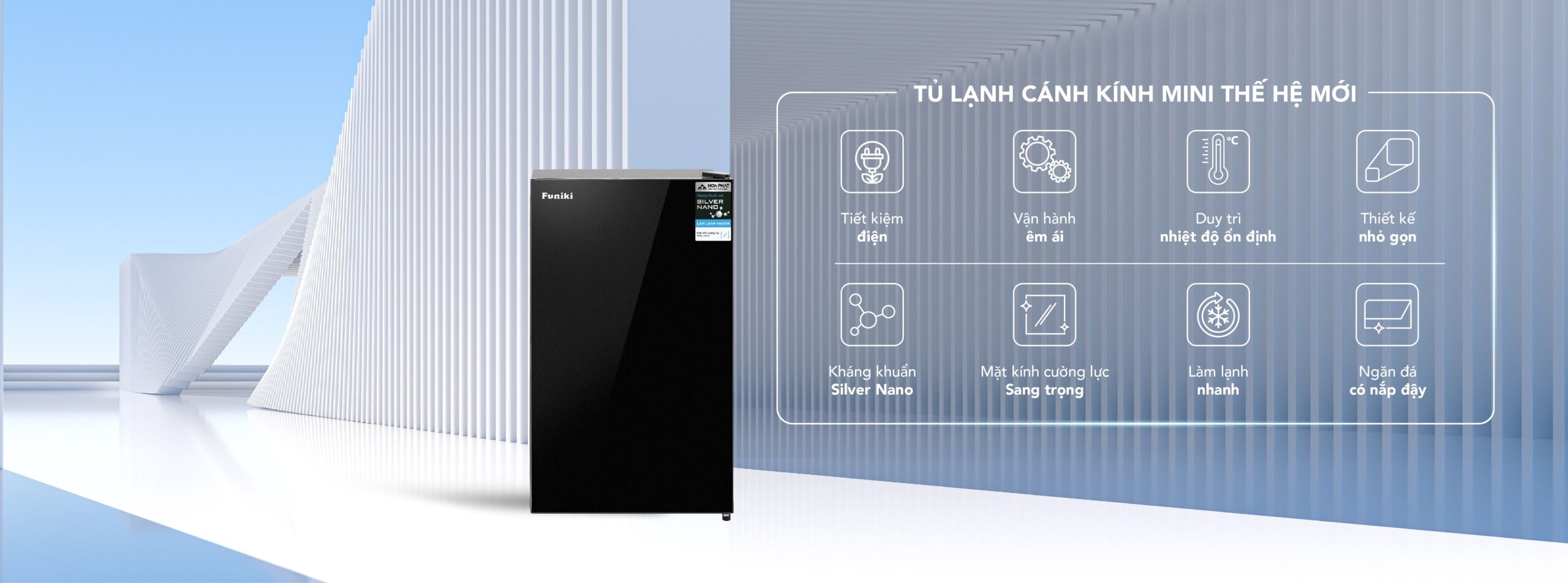 Tủ lạnh mini cánh kính HR S690GB