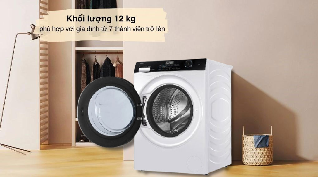 Máy giặt lồng ngang Aqua Inverter 12Kg AW12-BP4959U1K(W)