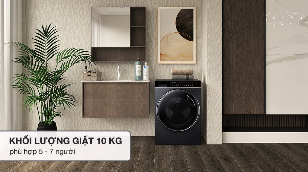 Máy giặt Aqua Inverter 10 kg AQD-DW1000J.BK