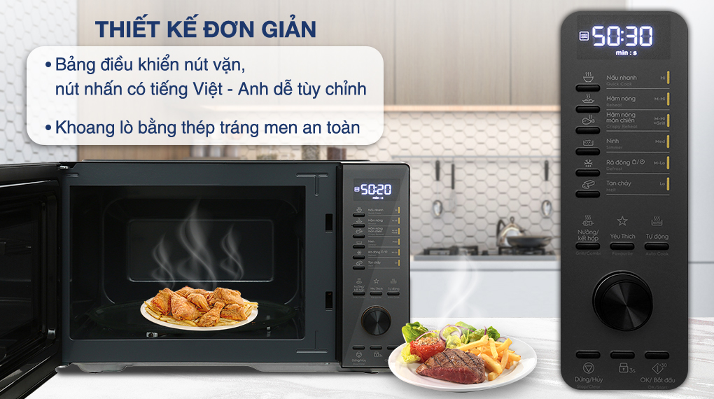 Lò vi sóng có nướng Electrolux EMG25D22BM 25 lít